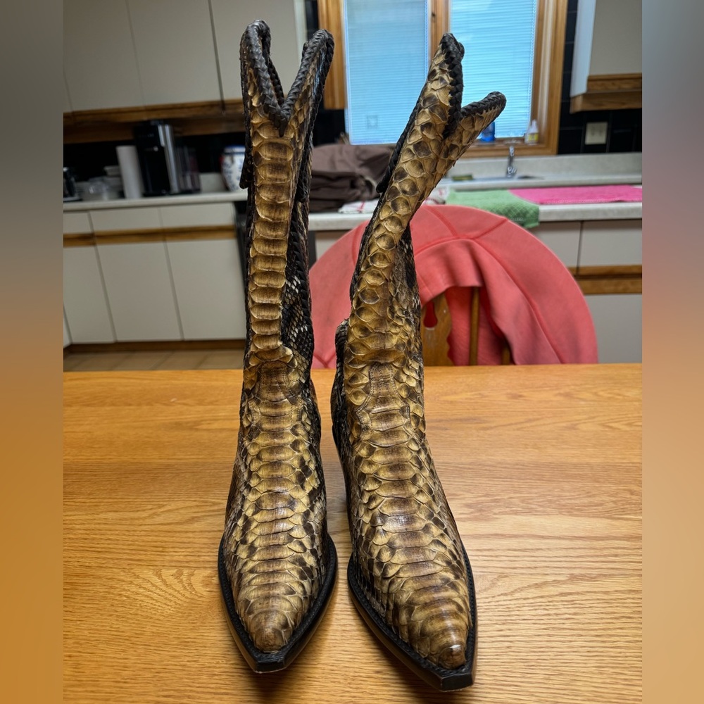 Old Gringo python cowboy boots